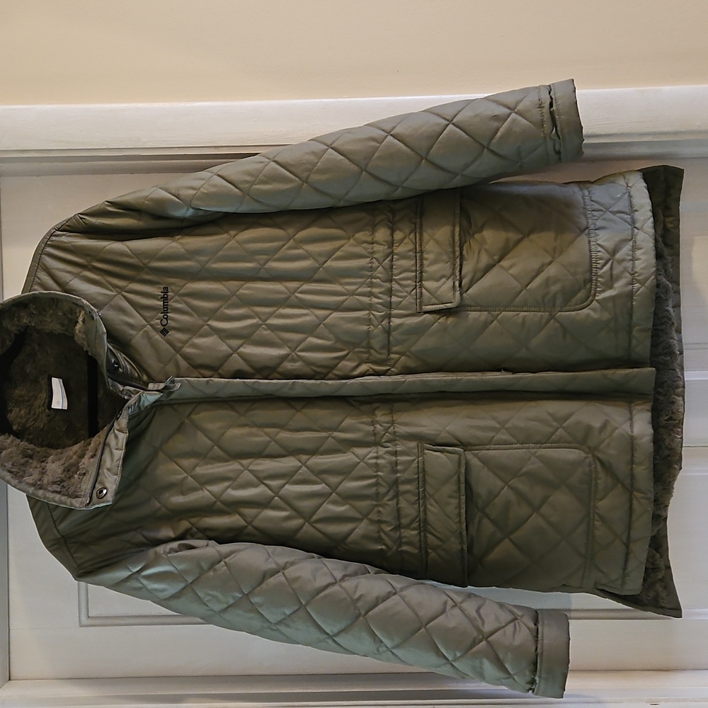 Columbia Women's Olive Quilted Puffer Coat